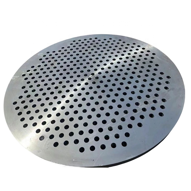 Customized Large Diameter Carbon Steel Tubesheet Flange 304 316 2205 Stainless Steel Tube Sheet 