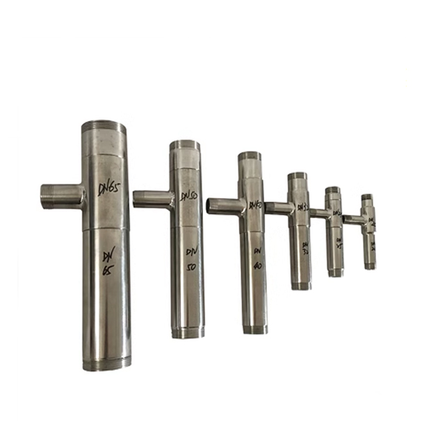 Stainless steel venturi tubes are used to allow fluid to flow through equipment