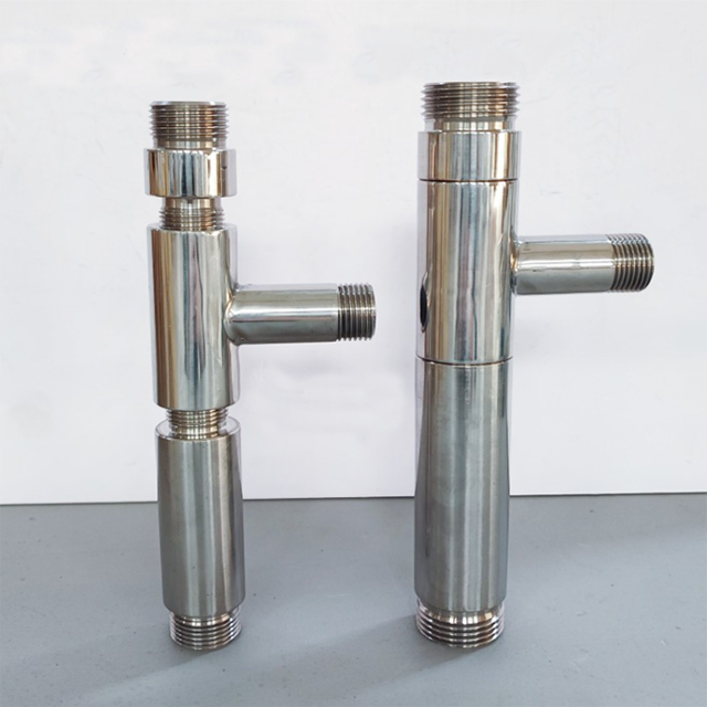 Stainless steel venturi tubes are used to allow fluid to flow through equipment