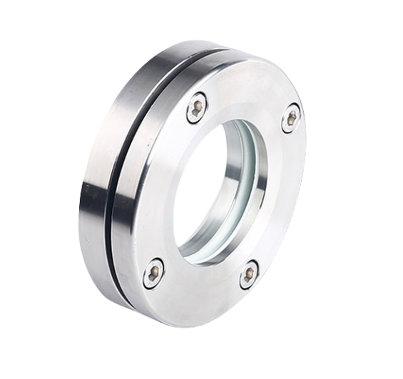 304/316L Stainless Steel Flange Viewing Mirror Hexagonal Manhole Glass Viewing Mirror